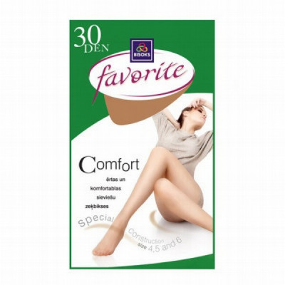 Zeķbikses Favorite 30den Comfort gaišas 5.izm