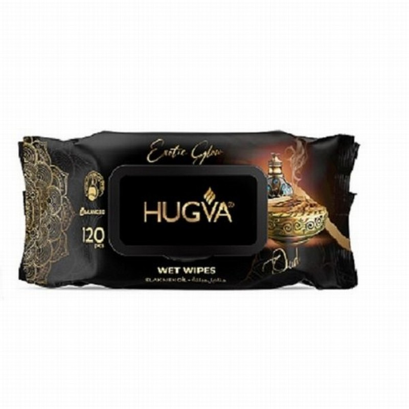 Mitrās salvetes Exotic Glow Hugva, 120 gab.