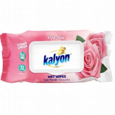 Mitrās salvetes Kalyon Pink Rose 72.gb