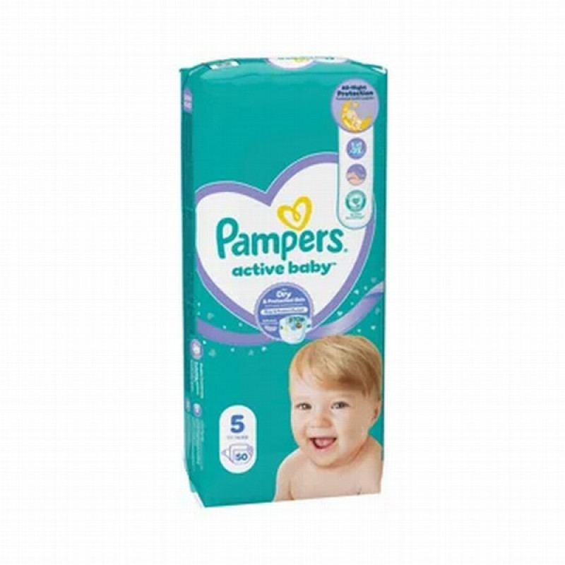 Pampers Active Baby ,Mxi pack.5.izmērs 11-16 kg,(50 gb) (25.07.28)