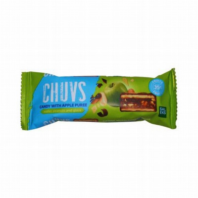 Vafeļu batoniņš CHUVS ābolu glazūrā 30g (15.01.2027) Ukraina 
