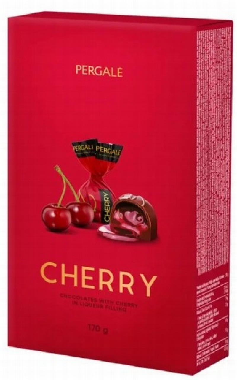 Konfektes kastes PERGALE Cherry 170g Lietuva (29.12.2026)