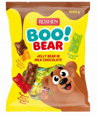Roshem Konfekte marmelāde šokolādē "Boo!Bear!" 1kg (01.03.2027)