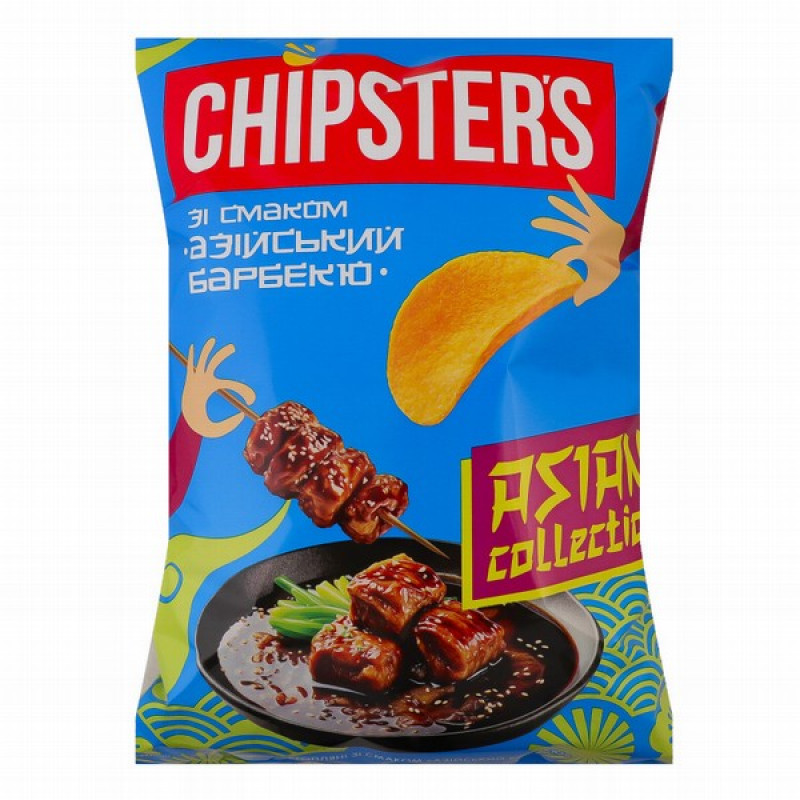 Čipsi Chipster's  BBQ ASIA 100g 1/16 (13.12.26) Ukraina