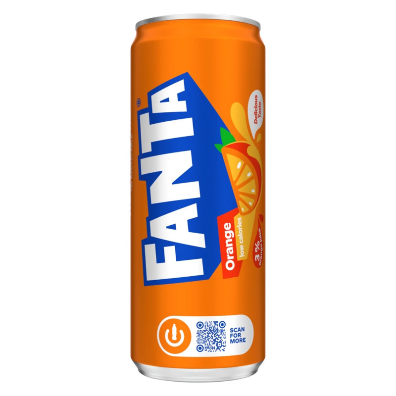 Limonāde Fanta apelsīns 0.33L DEPOZĪTS 0.10Eur (05.03.027) Lietuva