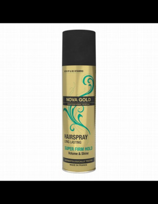 Stipras fiksācijas matu laka Nova Gold 200ml (26.11.29) Francija