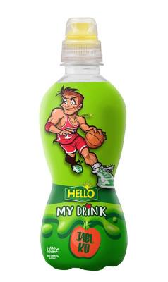 Sulas dzēriens Hello MyDrink ābolu 0.33L 1/10 DEPOZĪTS 0.10eur (09.12.26) Čehija