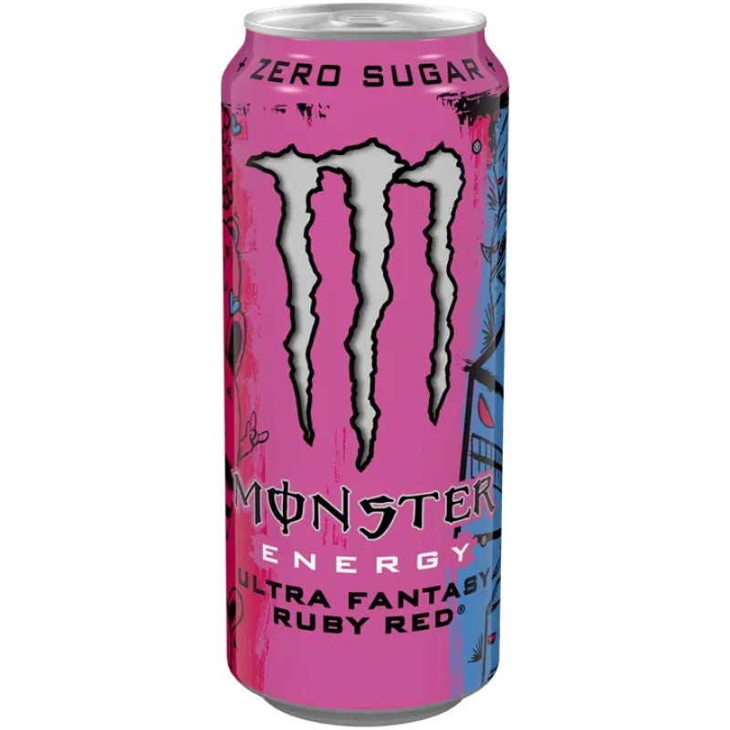 Enerģijas dzēriens Monster Ultra Ruby Red 0.5L DEPOZĪTS 0.10eur (31.01.2028) Īrija