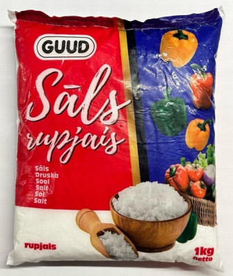 Sāls Guud Rupjais jodētais 1kg 1/25 Uzbekistāna