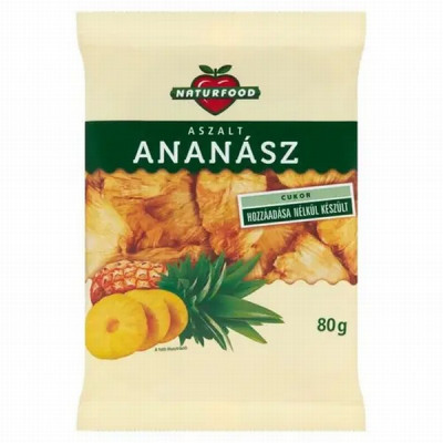 Žāvēti Ananāsi Naturfood 80g (05.11.26) Ungārija