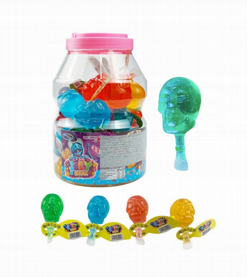 Zelejkonfektes SKULL JELLY 35g*30gb (09.10.27) Ķīna