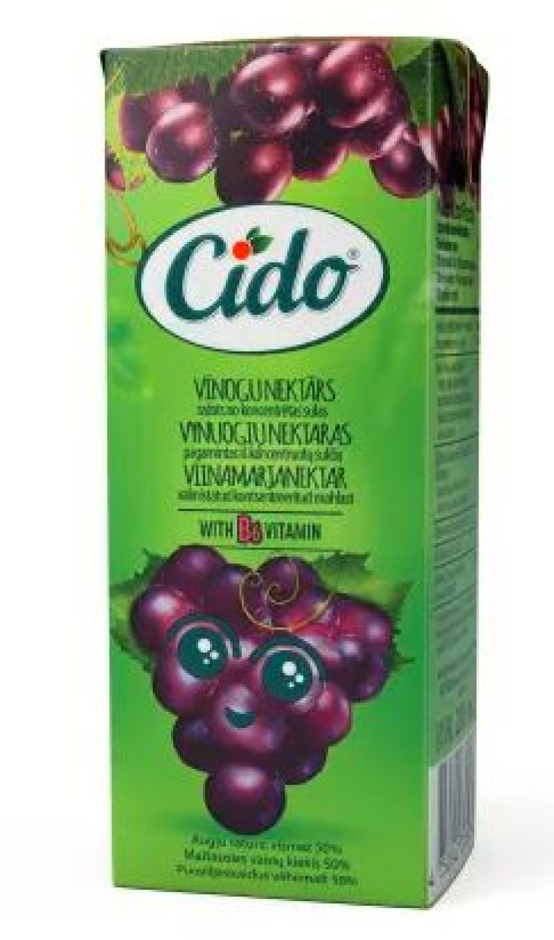 Sula Cido vīnogu nektārs 0.2L 