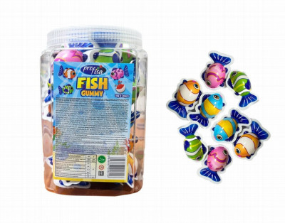 Želejkonfektes Fish gummy jelly 30*10g Ķīna (01.07.28)
