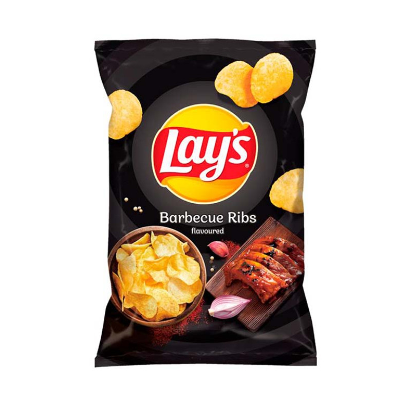 Čipsi Lay's ar BBQ gaļas garšu 130g (02.08.26) Polija