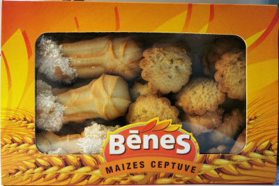 Cepumi Bēnes riekstiņš/Kokoss izlase 310g (06.08.26)Latvija
