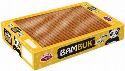 Dažādu graudu uzkoda Bam-Buk ar zemeņu-krējuma garšu 2.2kg