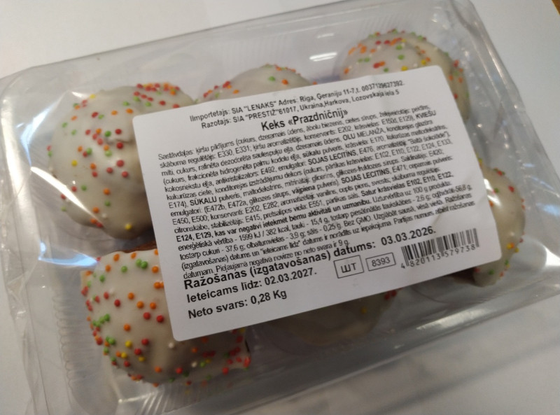 Kekss Svētku 6 gb 280g (02.03.27) Ukraina