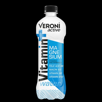 VERONI Active Vitamin Magnesium negāzēts vitaminizēts ūdens 555ml DEPOZĪTS 0.10eur Polija