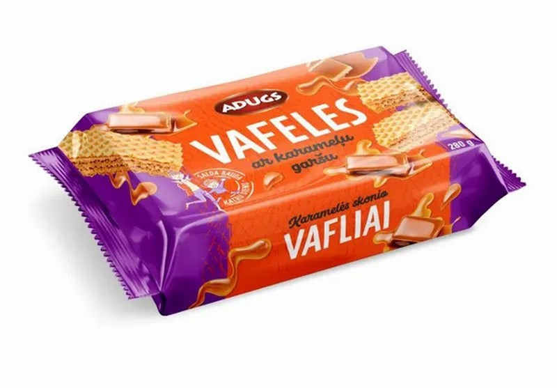 Adugs vafeles ar karameļu garšu 280g 1/10 () Latvija 