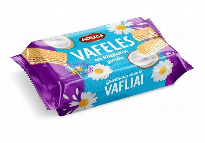Adugs vafeles ar krējuma garšu 280g 1/10 () Latvija 