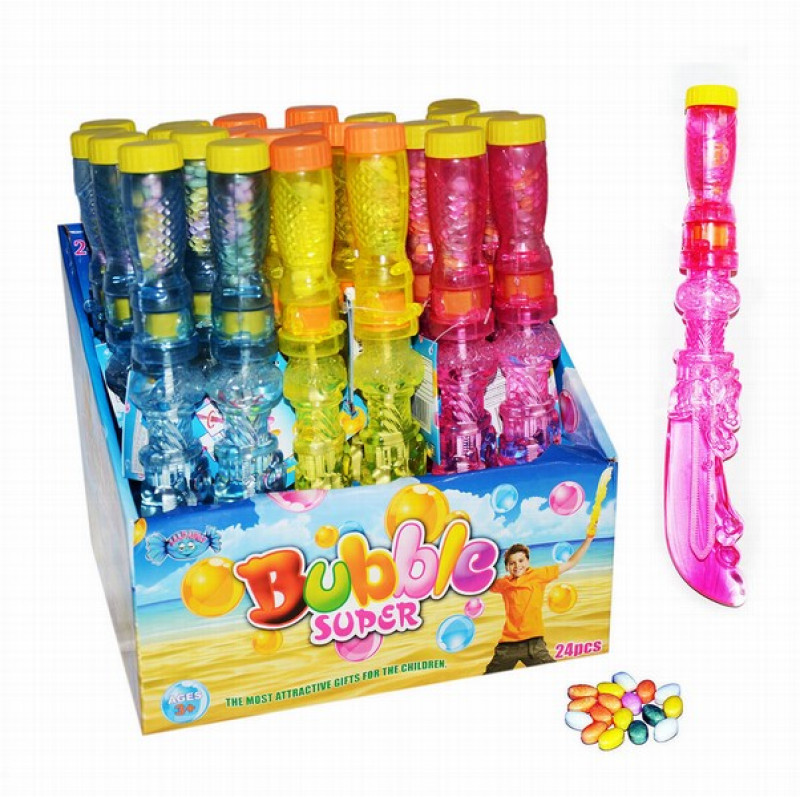 Rotaļlieta ziepju burbuļi Zobens ar dražejām 1/24