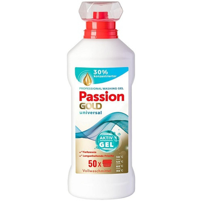 Veļas mazgāšanas līdzeklis Passion Gold Universal 2L (30.04.29) Polija