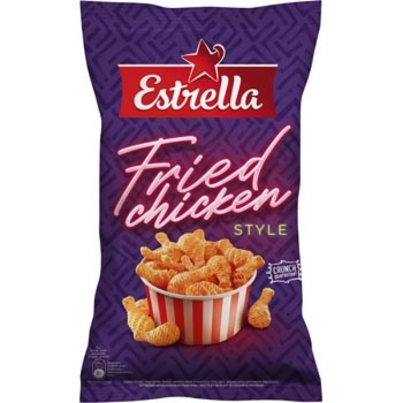 Kartupeļu čipsi Estrella ar kraukšķīgas vistas uzkodu garšu 110g 1/20 (20.11.26) Zviedrija LABA CENA