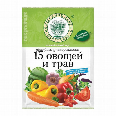 Universāla garšviela ar 15 dārzeņiem un garšaugiem 70g 1/25 Krievija (15.04.27)