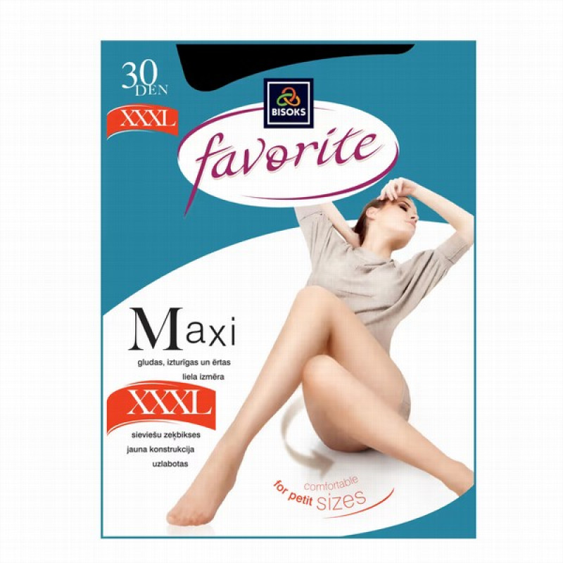 Zeķubikses Favorite Maxi 7/8 izmērs 30den 