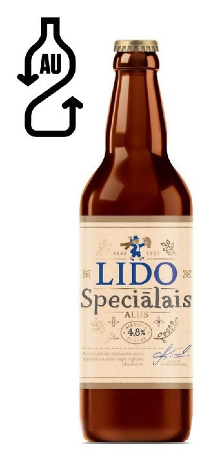 Alus Cēsu Lido Speciālais 4.8% 0.5L DEPOZĪTS 0.10 eiro 1/20 (04.11.26) Latvija