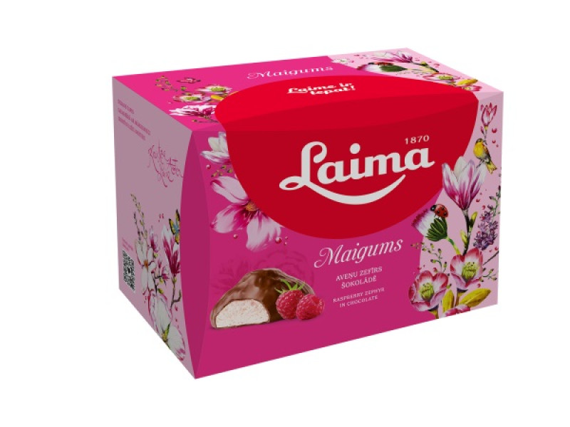 Zefīrs Maigums ar aveņu garšu mini (kastītē) 185g Laima (20.06.26) Latvija