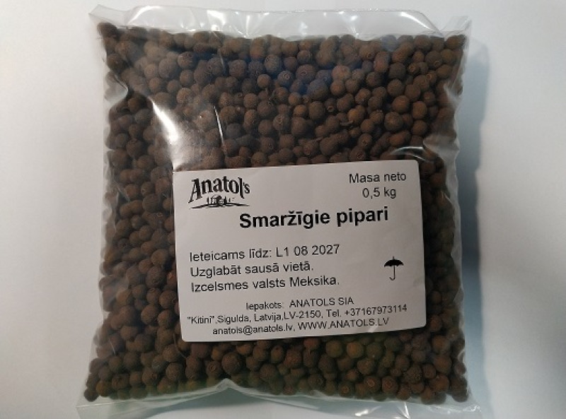 Smaržīgie pipari graudu 500gr Anatols (08.2027) Meksika