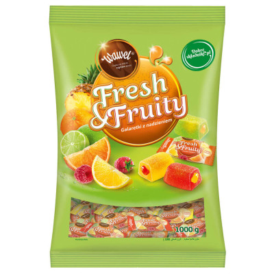 Želejkonfektes FRESH&FRUITY Pure 1kg(12.26) Polija