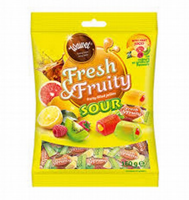 Želejkonfektes FRESH&FRUITY Sour 1kg(12.26) Polija