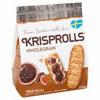 Sausmaizītes Krisprolls pilngraudu 225g (27.11.26) Zviedrija