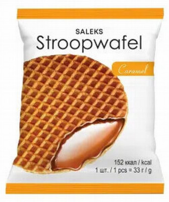 Vafeles ar karameļu pildījumu Stroopwafel 33g (15.01.27) Ukraina