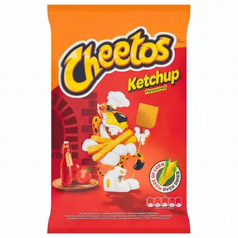 Čipsi Cheetos ar kečupa garšu 165g (20.09.2026.)
