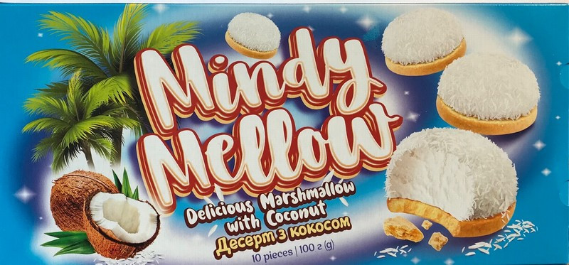Cepums ar zefīru Mindy Mellow ar kokosu 140g (27.11.2026)Ukraina