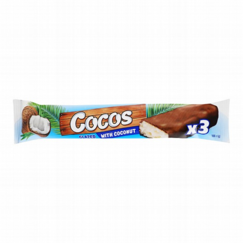 Batoniņš "Cocos" uz kokosriekstu bāzes 100g (18.01.27) Ukraina