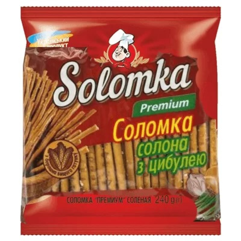 Sāļie salmiņi ar sīpolu garšu Premium 240g (09.03.27) Ukraina
