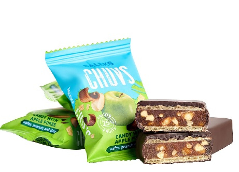 Konfektes CHUVS ar ābolu un zemesriekstu pildījumu 3.3kg (11.12.26) Ukraina