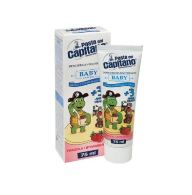 Zobu pasta bērniem Del Capitano ar zemeņu garšu 0.75ml Itālija