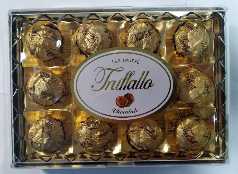 Konfekšu kaste Šokolādes konfektes K-Truffallo 150g 1/24 (01.02.28) Ķīna