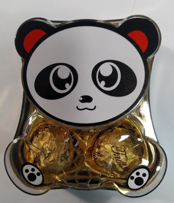 Konfekšu kaste Šokolādes konfektes Panda K-Truffallo 62.5g 1/36 (01.02.28) Ķīna
