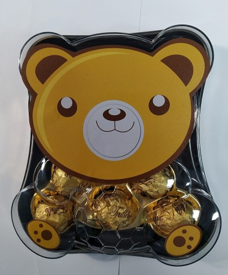 Konfekšu kaste Šokolādes konfektes K-Truffallo Lācis 150g 1/24 (01.02.28) Ķīna