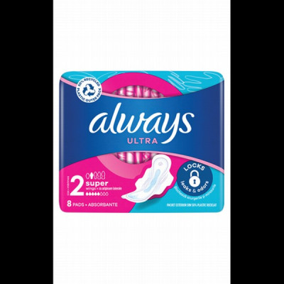 Higiēniskās paketes ALWAYS Ultra Super Plus S2 8gb.Ungārija