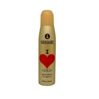 Ķermeņa sprejs sievietēm I Love Gold 4 Square 150ml