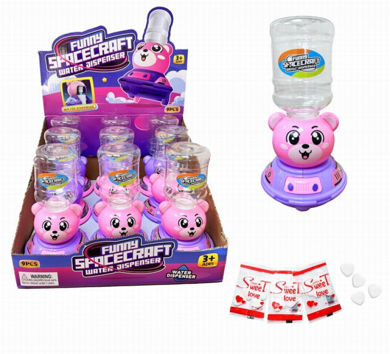 Rotaļlieta ūdens Dispensers ar dražejām FUNNY SPACEKRAFT Animal.5g 1/9 (01.08.28) Ķīna