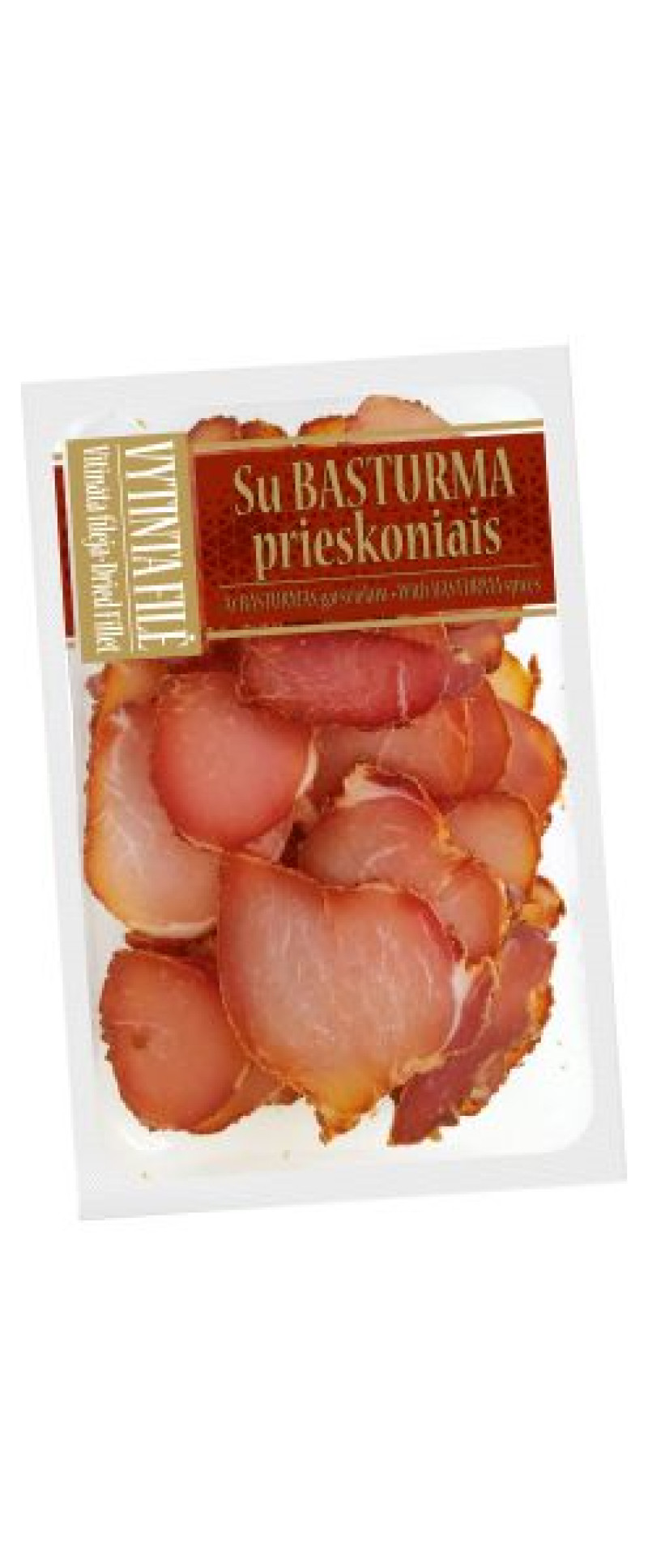 Vītināta pussālīta cūkgaļas fileja Basturma ar garšvielām 150g (21.07.26) Lietuva