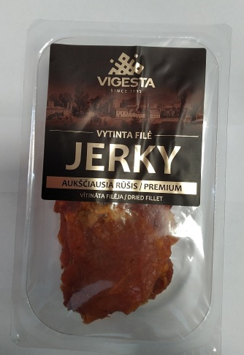 Vītināta fileja Jerky 100g (10.08.26) Lietuva